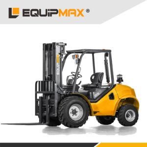 Two-Wheel Drive 2.5ton Rough Terrain Forklift with Japanese Engine