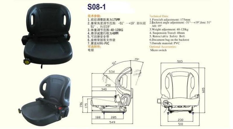 Forklift Spare Seat