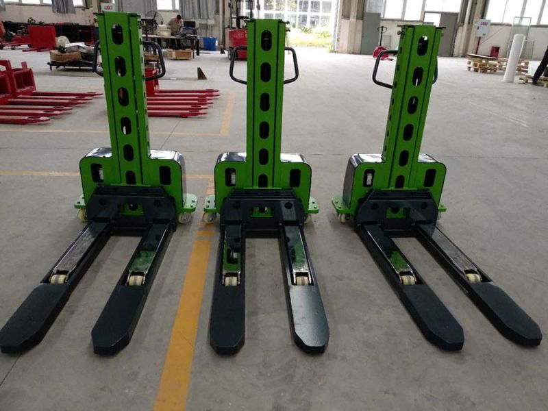 High Lift 1.3m 0.5t Portable Self Loading Stacker for Cargo