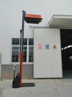 Onen 1500kg Iron and Plastic Film Battery Stacker Electric Pallet Lifter
