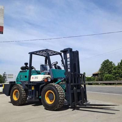 2.5t 3t 3.5t Diesel Forklift Rough Terrain Forklift for Sale