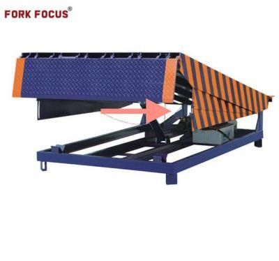Forklift Dock Ramp Customizable 2-15ton Warehouse Forkfocus Hydraulic Heavy Duty Mobile Container Lift Yard Ramp for Forklift