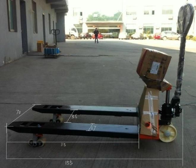 2ton 2000kg Hydraulic Hand Manual Pallet Truck with Weighting Balance