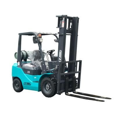 Ltmg New Compact 2 Ton 2.5 Ton 3 Ton 3.5 Ton Side Shifter Dual Fuel LPG Forklift with Japanese Engine