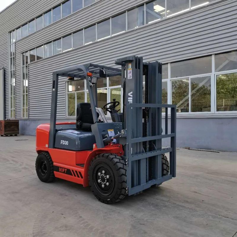 China Factory Supply 2ton 2.5ton 3ton 3.5ton Diesel Forklift with 4.5m Container Lifting Height