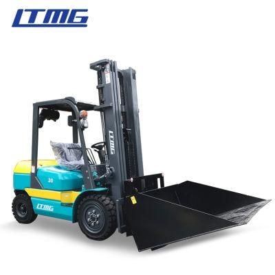 Ltmg 3000kg Forklift Truck Paper Roll Clamp Drum Clamps Block Clamp Rotators 2t 3t 5t Diesel Forklift with Multi Attachments