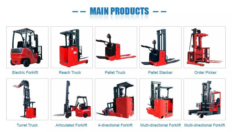 Full AC Motor Vna 2ton Electric Forklift with 4.6-12.5m Lifting Height