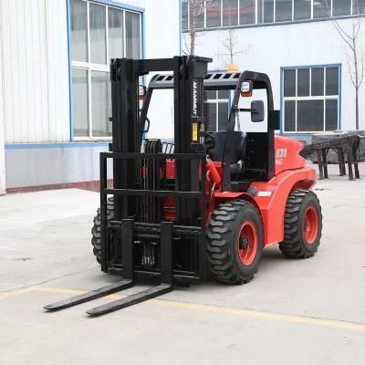 3000kg 3500kg Low Profile Supplier Industry Customized Outdoor Rough Terrain Forklift