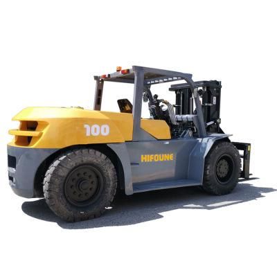10t Stone Factory Using Heavy Forklift with Side Shift