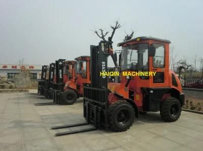 Four Wheel Drive Rough Terrain Forklift (CPCY28) with CE