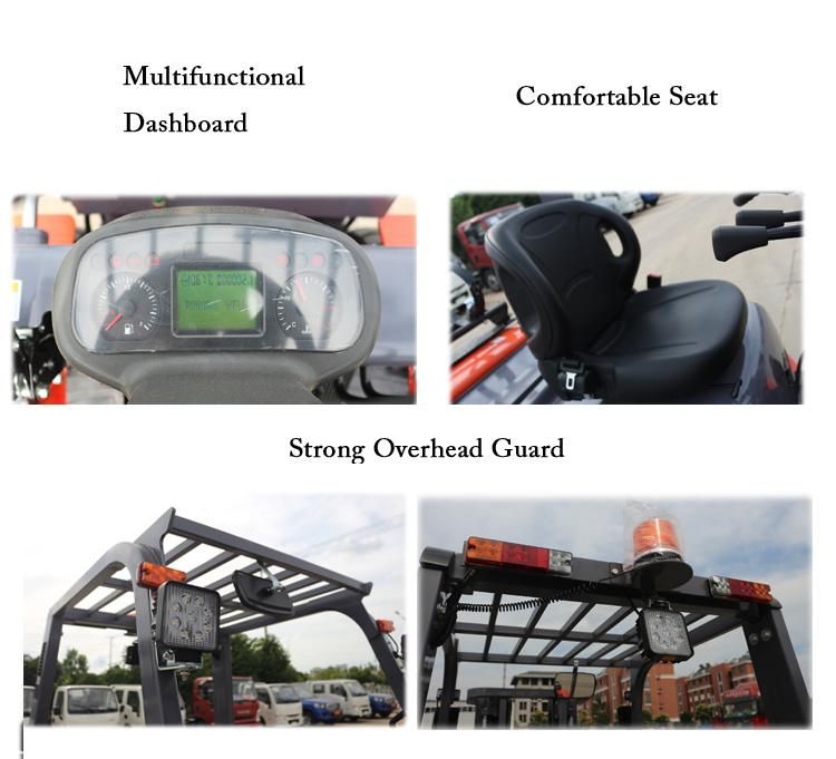 Standing Forklift 2.5 Ton Fgl25 Gasoline or LPG Forklift Standing Forklift