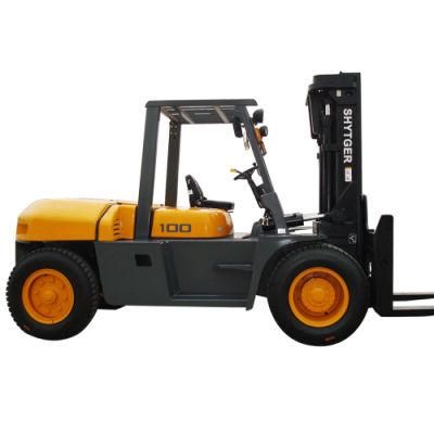 10 Ton China Factory Price Diesel Forklift for Sale (FD100)
