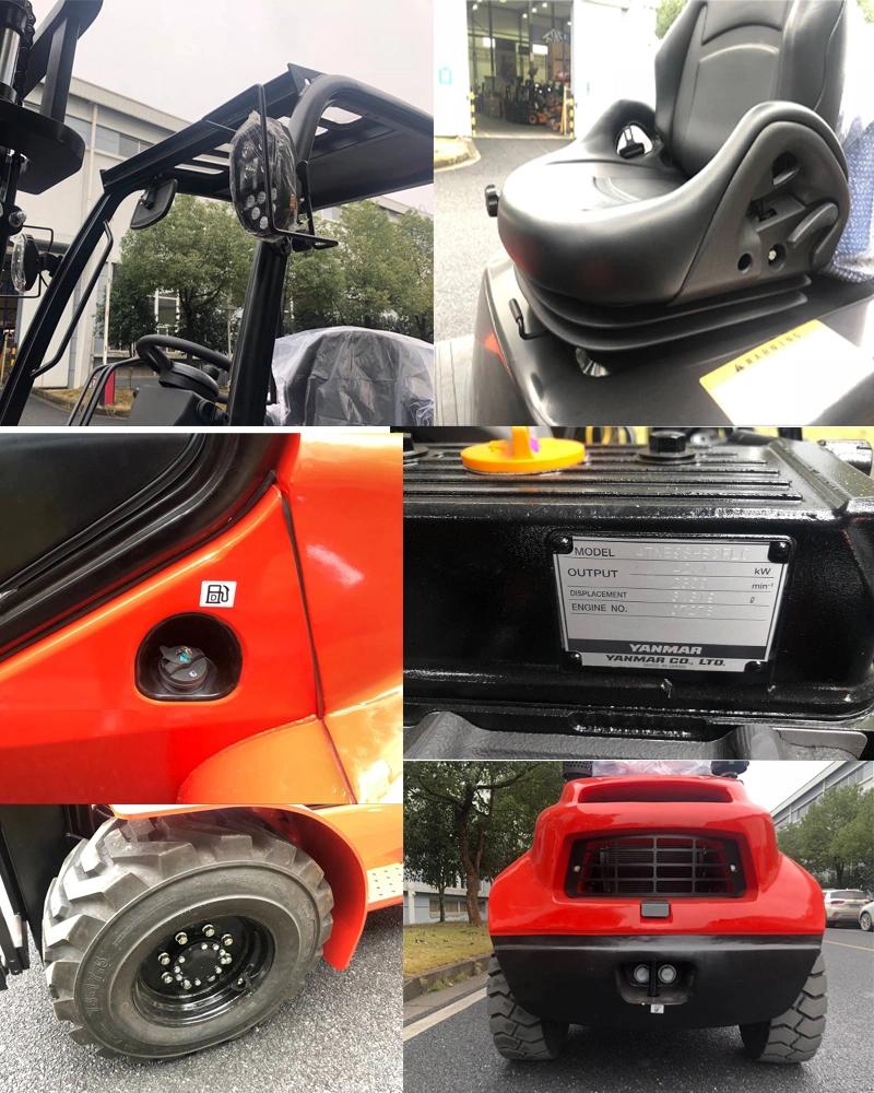 4X4 Rough Terrain Forklift with Diesel Japanese Engine
