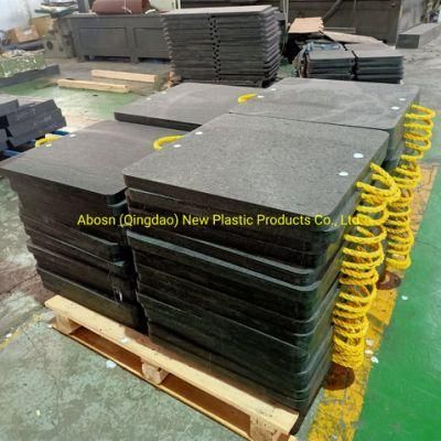 Construction Material Anti Slip Pads HDPE Outrigger Pad for Crane
