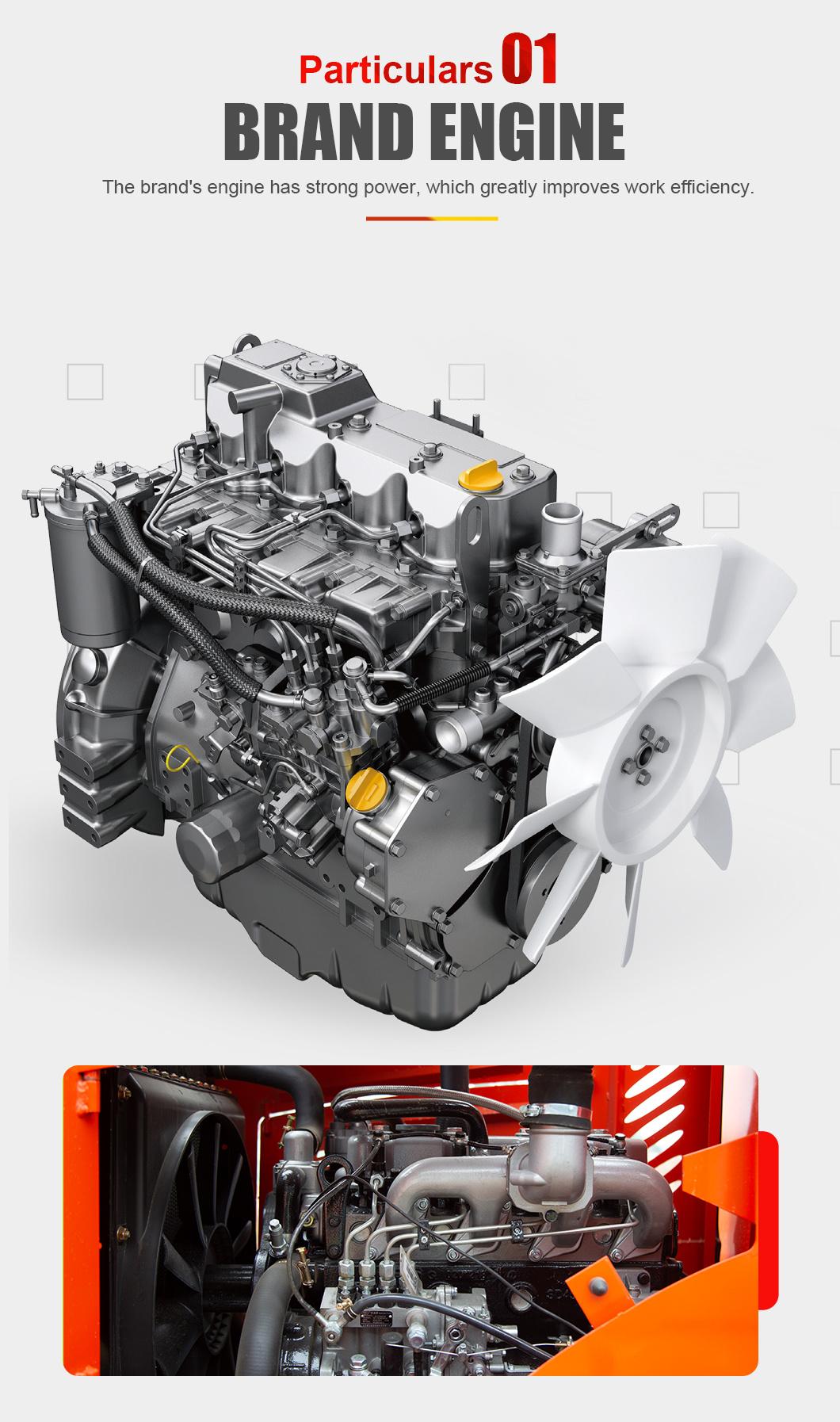 3 Tons off-Road Forklift for Mountainous Muddy Roads Can Be Customized with Two Masts Raised by 4 Meters Diesel Engine 25-30km/S