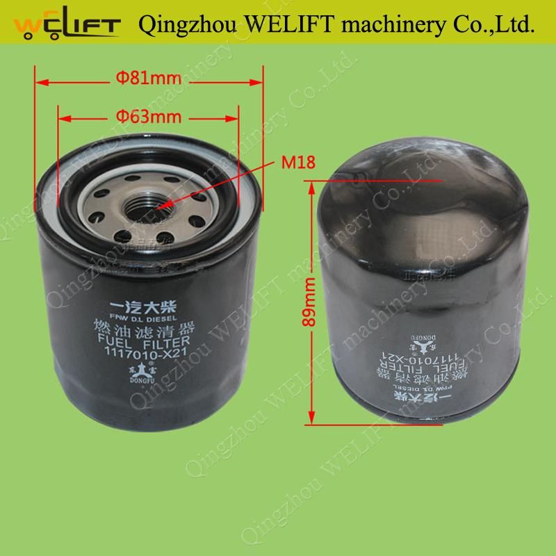 Forklift Spare Parts Fule Filter Cx0706L for Dachai 498 Engine