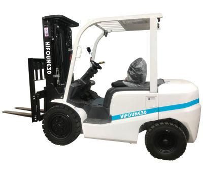 Reliable Quality White Tcm Technology Factory Mini 2.5t Diesel Forklift with Side Shifter