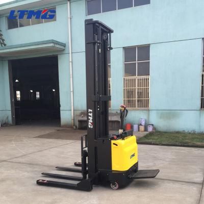 Hydraulic Pallet Stacker 1 Ton 1.5 Ton 2 Ton Walkie Pallet Truck Stand up Forklift for Sale