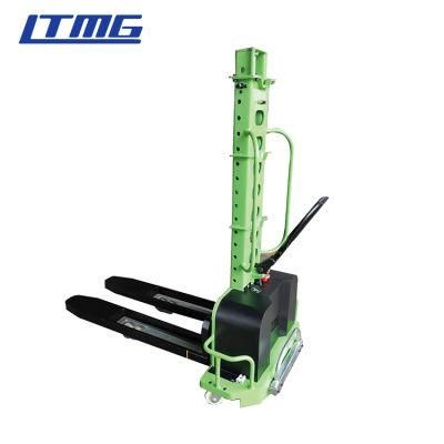 Ltmg Portable Forklift Stacker 500kg 700kg 1000kg Self Loading Stacker with 1.3m Lifting Height Pallet Jack Stacker