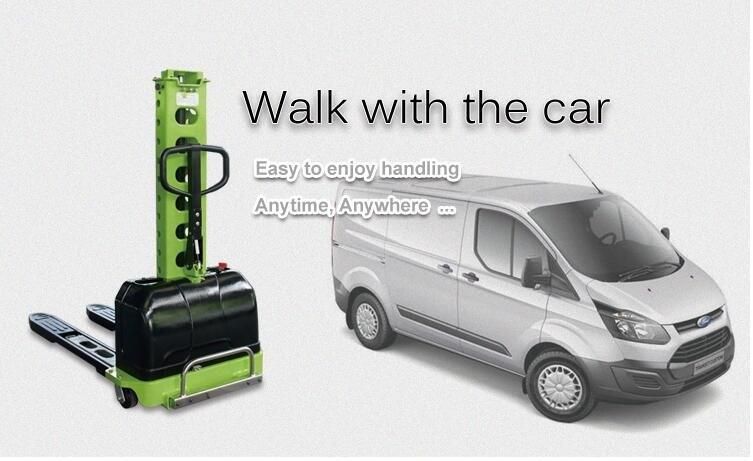 CE Marked 500kg Self Loading Stacker Truck