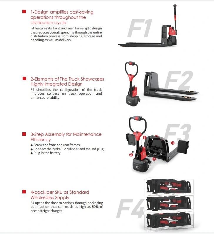 Ep′s New Generation Li-ion Pallet Truck F4