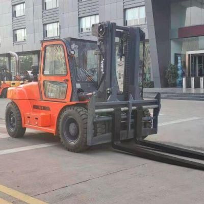 10ton Heavy Capacity Diesel Forklift 10ton Diesel Forklift with Full Closed Cabin