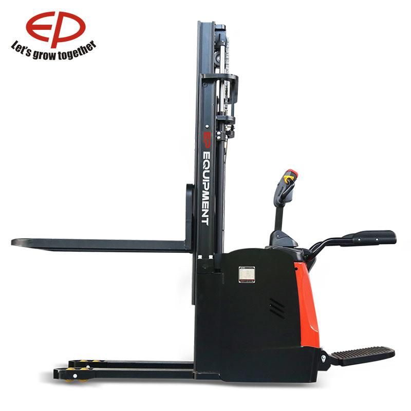 1.6t Ride-on Type Electric Stacker Suits High Racking Application