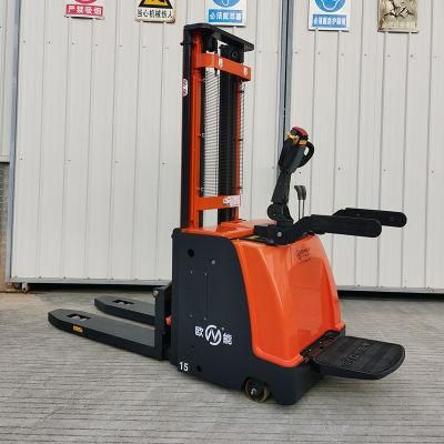 12 Months Electric Jiangmen Pallet Stacker Forklift Truck Cdd