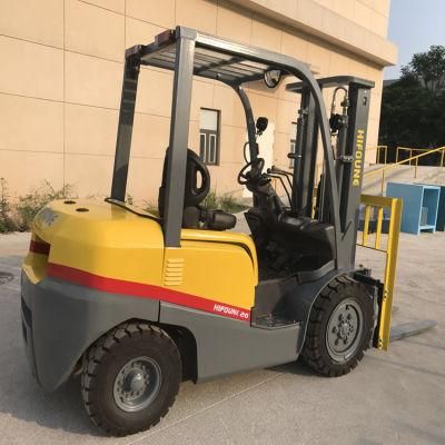 4 Wheels Hydraulic Transmisson Mini Diesel Forklift Truck