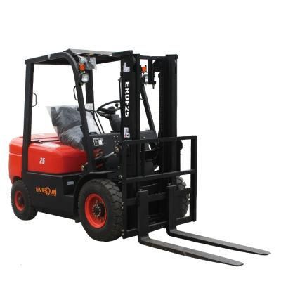 Everun Erdf25 Good Supplier Best Selling Self Loading Stacker Forklift Telescopic