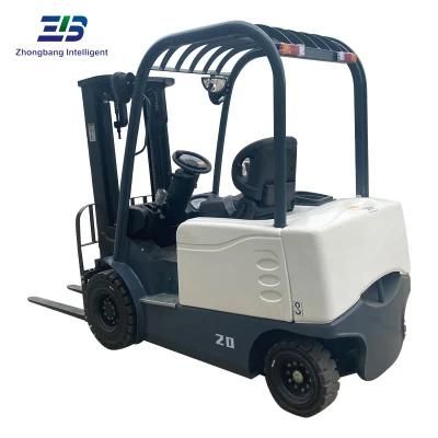 2ton Lithium Battery Electric Forklift Truck 3stage 5.0m Full-Free Lift Mast with Comfortable Operator Space