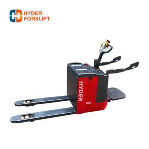 2ton Stand on Battery Operated Electric Pallet Truck Jack Trolley
